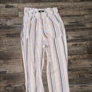 Striped Linen Pants
